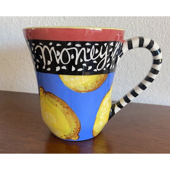 USA Droll Designs Lemon Cup Mug Show Me The Money READ - Picture 3 of 7